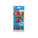 12 Crayons De Couleur Bicolores Color' Peps