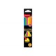 6 Crayons De Couleur Fluo - Pochette Carton
