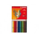 Bo&icirc;te m&eacute;tal 24 crayons de couleur color