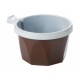 100 Tasses Marron/Blanche 17cl