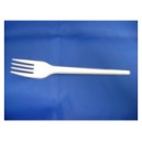 100 Fourchettes Plastique Blanche 168mm