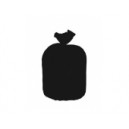 25 Sacs Poubelle 110L Noir Basse Densit&eacute; 33&micro;
