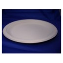 50 Assiettes Fibres V&eacute;g&eacute;tal Ronde Diam. 23cm