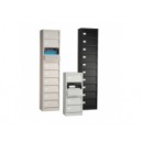 Colonne &agrave; clapets 5 cases Gris Clair