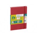 NOTES QUO VADIS CARNET 24 R LIGNE EQUOLOGY ROUGE CERISE 16X24