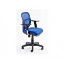 Fauteuil En Mailles Bleues Avec Accoudoirs
