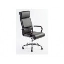 Fauteuil synchrone en mailles noires avec appui-t&ecirc;te r&eacute;glable