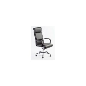 Fauteuil synchrone en mailles noires avec appui-t&ecirc;te r&eacute;glable