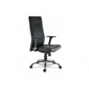 Fauteuil RACER, synchrone, en cuir noir