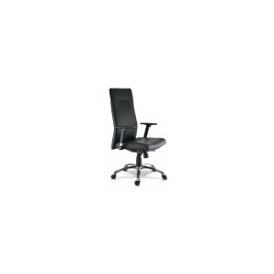 Fauteuil RACER, synchrone, en cuir noir