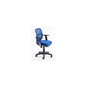 Fauteuil En Mailles Bleues Avec Accoudoirs