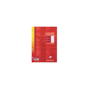 Copies Doubles Clairefontaine - Couleur Blanc - Format 21x29,7 - 300 pages - Grands carreaux