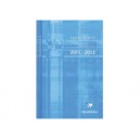 Agenda de bord Clairefontaine mill&eacute;sim&eacute; piqu&eacute; - Format 21x29,7 - 112 pages pr&eacute;-imprim&eacute;es