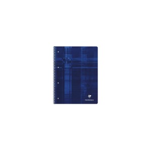 Cahier Clairefontaine spiral&eacute; - Format 22,5x29,7 - 160 pages - Petits carreaux
