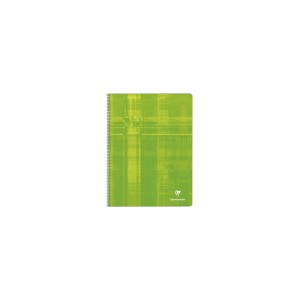 Cahier Clairefontaine spiral&eacute; - Format 24x32 - 100 pages - Grands carreaux