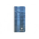 Carnet Clairefontaine spiral&eacute; - Format 8,5x20 - 180 pages - Petits carreaux