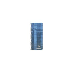 Carnet Clairefontaine spiral&eacute; - Format 8,5x20 - 180 pages - Petits carreaux