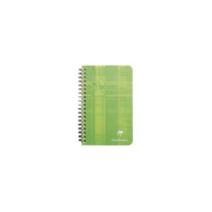 Carnet Clairefontaine spiral&eacute; - Format 11x17 - 100 pages - Petits carreaux