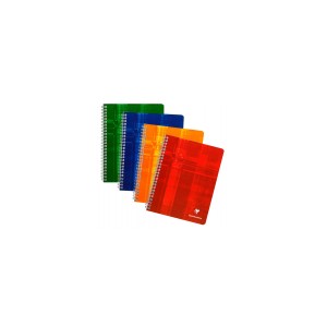 Cahier Clairefontaine spiral&eacute; - Format 17x22 - 100 pages - Petits carreaux