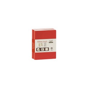 NOTES QUO VADIS CARNET 10 LIGNE DUO HABANA SMOOTH ROUGE 7X10