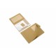 10 Pochettes Coins Fenêtre Kraft 120gr