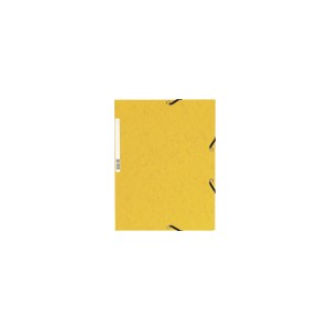 Chemise 3 rabats et elastique carte lustr&eacute;e 4,75/10e jaune