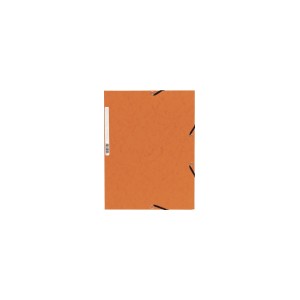 Chemise 3 rabats et elastique carte lustr&eacute;e 4,75/10e orange