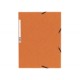 Chemise 3 rabats et elastique carte lustrée 4,75/10e orange