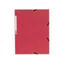 Chemise 3 rabats et elastique carte lustr&eacute;e 4,75/10e rouge