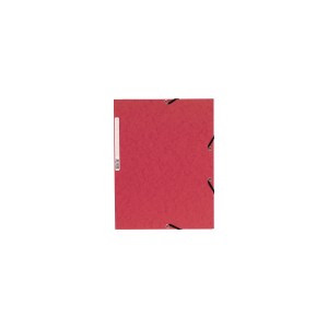 Chemise 3 rabats et elastique carte lustr&eacute;e 4,75/10e rouge