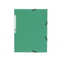 Chemise 3 rabats et elastique carte lustr&eacute;e 4,75/10e vert