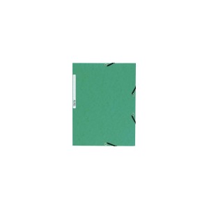 Chemise 3 rabats et elastique carte lustr&eacute;e 4,75/10e vert