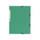 Chemise 3 rabats et elastique carte lustrée 4,75/10e vert