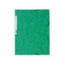 Chemise 3 rabats et elastique carte lustr&eacute;e 5/10e vert