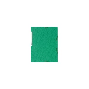 Chemise 3 rabats et elastique carte lustr&eacute;e 5/10e vert
