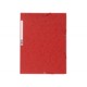 Chemise 3 rabats et elastique carte lustrée 5/10e rouge