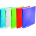 Classeur 4 anx dos 20 polypro Crystal couleurs assorties.