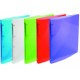 Classeur 4 anx dos 20 polypro Crystal couleurs assorties.
