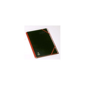 Trieur alphab&eacute;tique &agrave; &eacute;lastique noir 16 cases