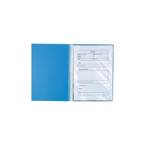 Porte vues &agrave; spirale Linicolor 80 vues assortis