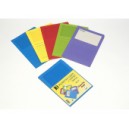 10 Pochettes Coins Fen&ecirc;tre 120gr teintes vives Assorties