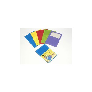 10 Pochettes Coins Fen&ecirc;tre 120gr teintes vives Assorties