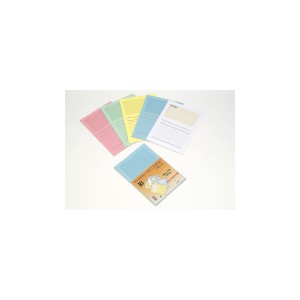 10 Pochettes Coins Fen&ecirc;tre 120gr teintes pastels Assorties