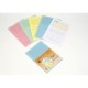10 Pochettes Coins Fenêtre 120gr teintes pastels Assorties