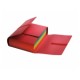 Chemises 4 rabats velcro carte lustrée 7/10ème rouge