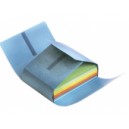 Chemises 4 rabats velcro carte lustr&eacute;e 7/10&egrave;me bleu
