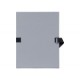 Chemise extensible papier toilé gris