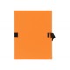 Chemise extensible papier toilé orange