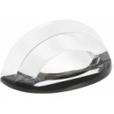 CLASSEUR LETTRE TRANSPARENT FOND NOIR