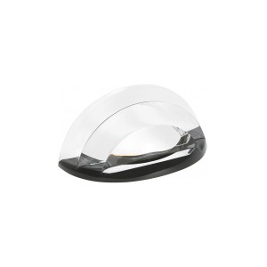 CLASSEUR LETTRE TRANSPARENT FOND NOIR